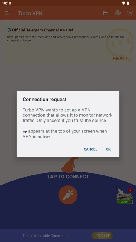 Turbo VPN — captura de tela 1