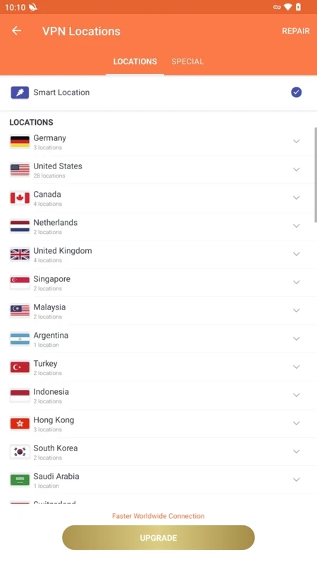 Turbo VPN — captura de tela 5